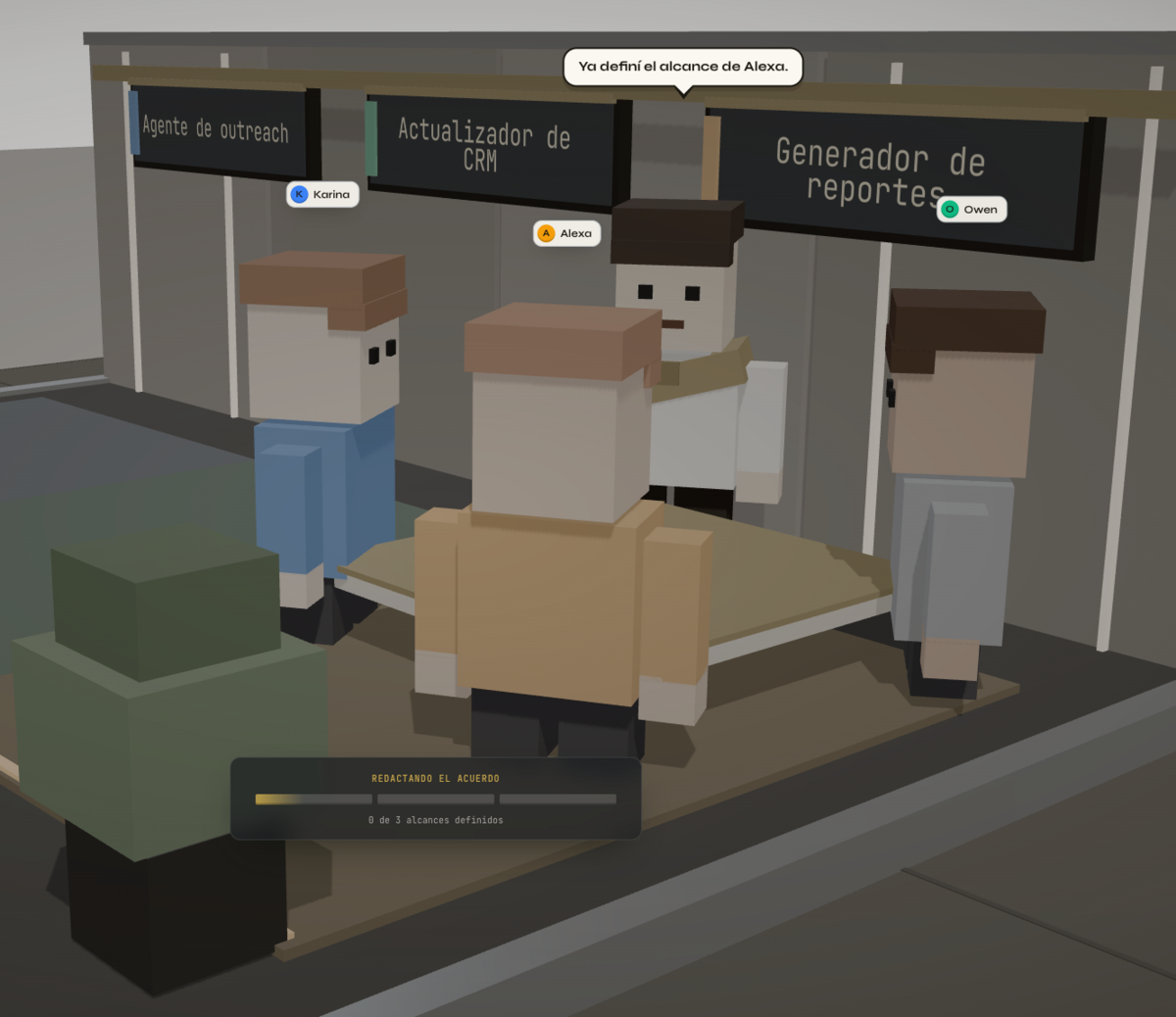 Agentes por rol en Agent Squad